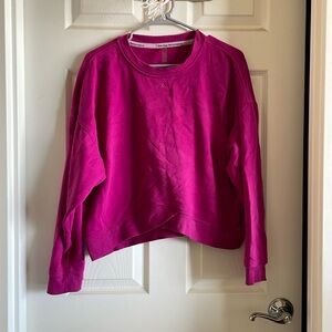 Cropped Crew Neck Sweatshirt